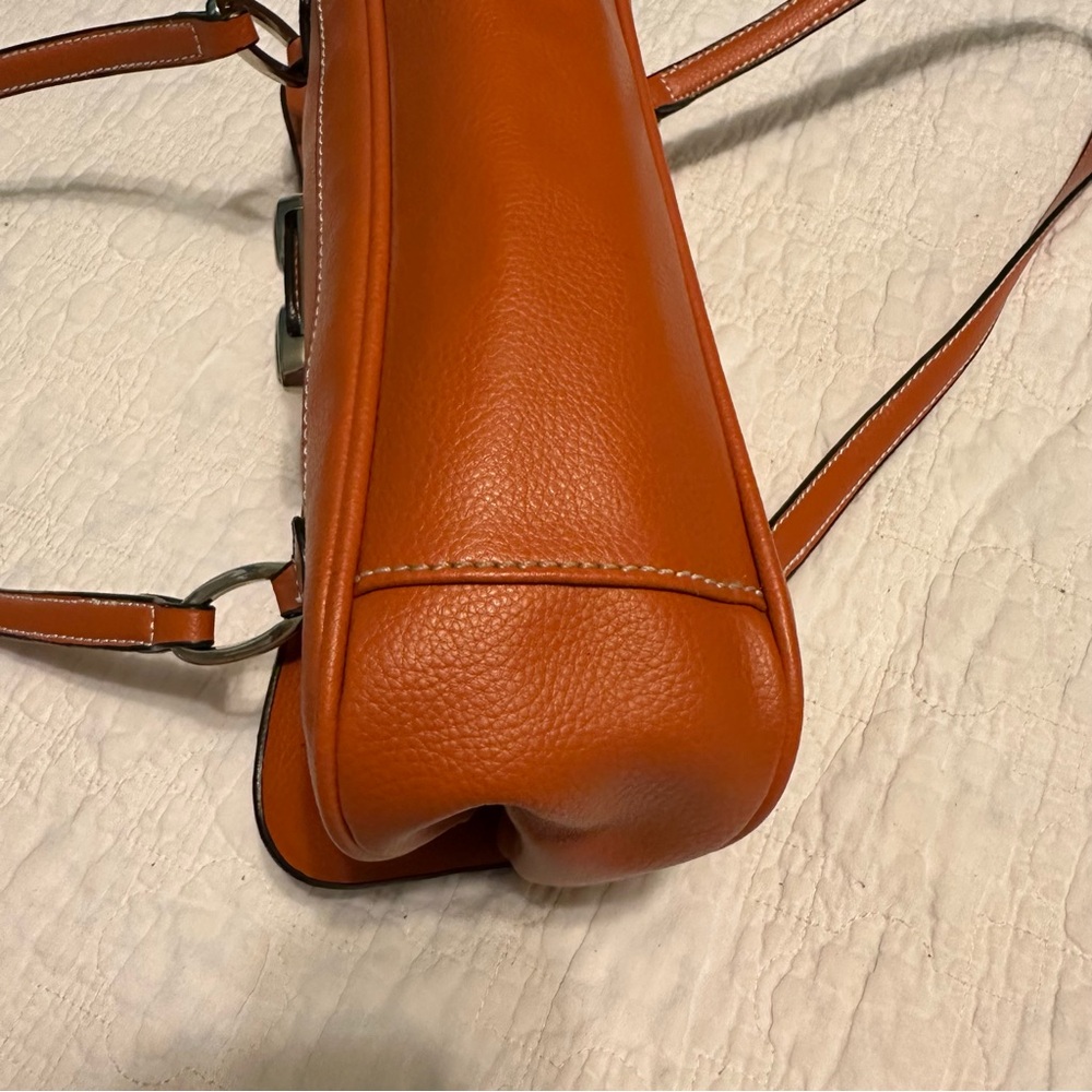 Botox Cosmetic Satchel Type Bag Orange / Brown Color Great Preowned Condition - Picture 4 of 15